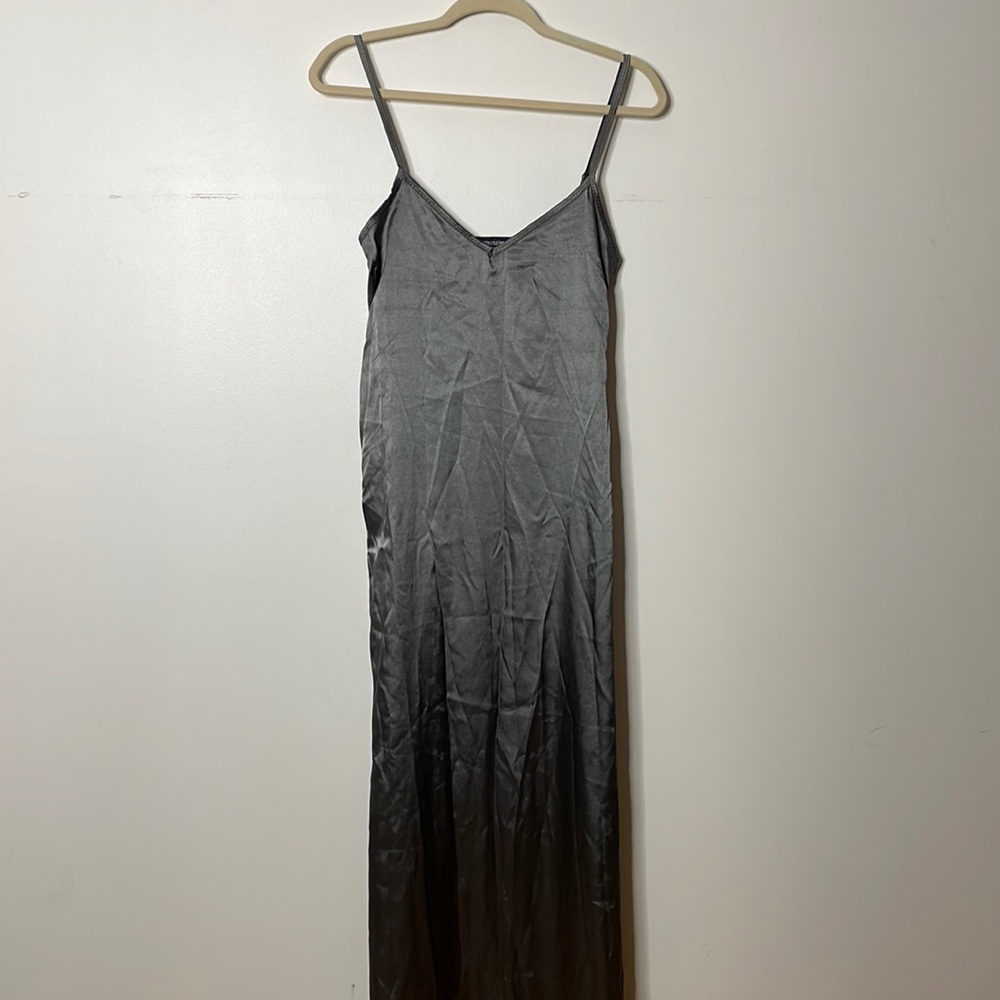Dark Grey Maxi Slip Dress
